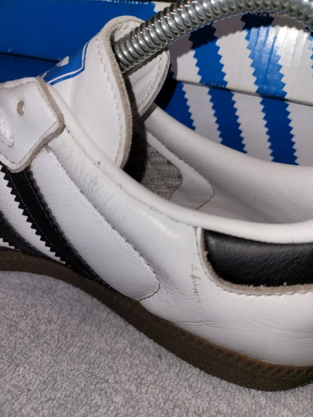 Adidas Originals Samba OG White/Black Big Kids Size 5.5 IE3675 (#1642)